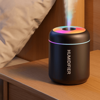 🏷️ Humilight™ – Mini Humidificateur USB 180ml avec LED arc - en - ciel pour une ambiance zen à la maison ou au bureau - FaciliCasa