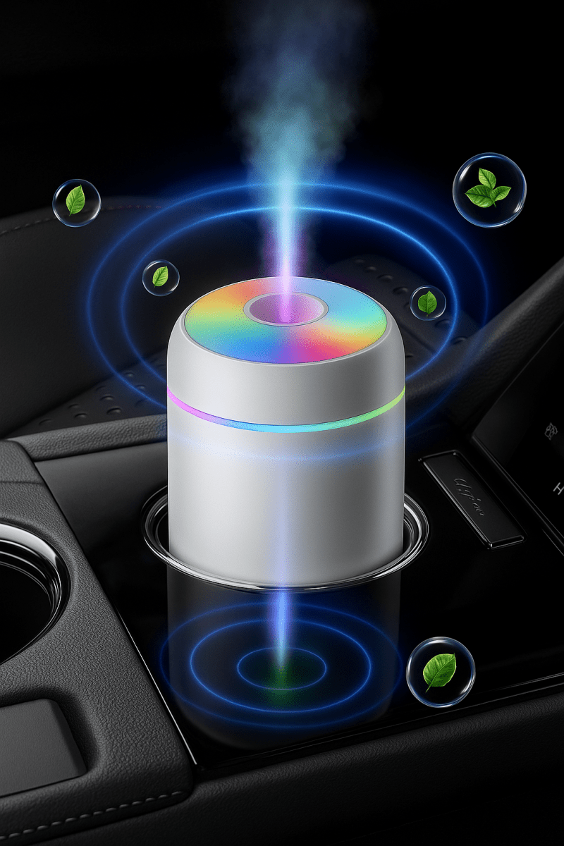 🏷️ Humilight™ – Mini Humidificateur USB 180ml avec LED arc - en - ciel pour une ambiance zen à la maison ou au bureau - FaciliCasa