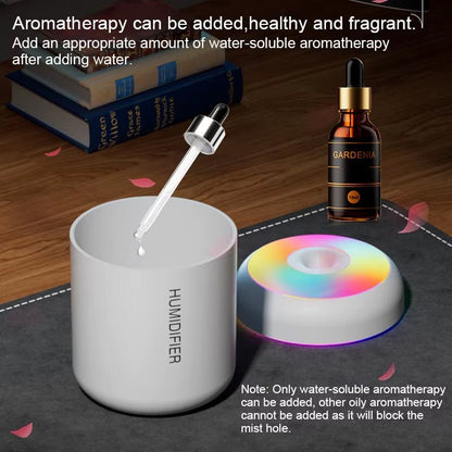 🏷️ Humilight™ – Mini Humidificateur USB 180ml avec LED arc - en - ciel pour une ambiance zen à la maison ou au bureau - FaciliCasa