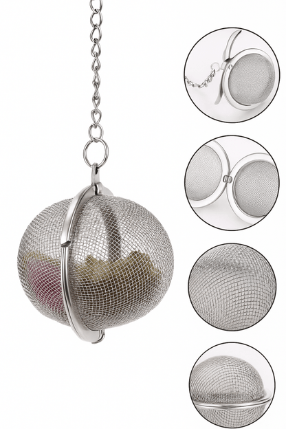 🏷️ Infusea™ – Boule à Thé Inox Ultra - Fine – Filtration Précise & Réutilisable pour Thé Vrac - FaciliCasa