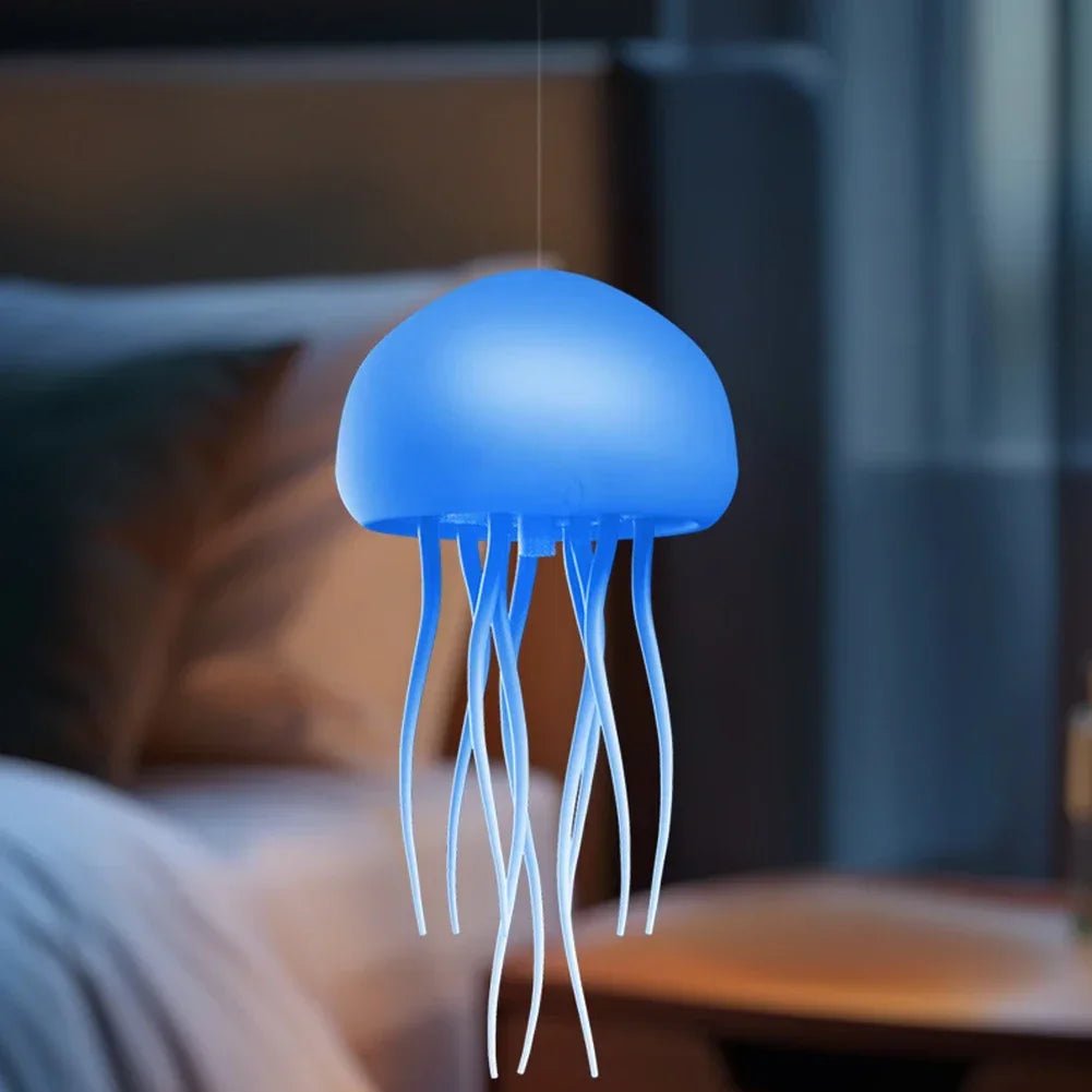JellyMood™ - Lampe Méduse LED RGB relaxante à commande vocale pour une ambiance magique - FaciliCasa