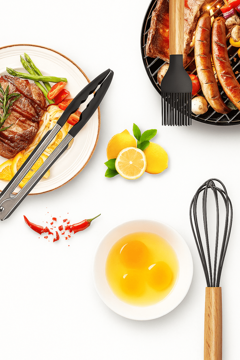 🍳 KitchenWood™ - Le set d’ustensiles qui révolutionne ta cuisine Donne du style à ta cuisine tout en la rendant ultra fonctionnelle ! - FaciliCasa