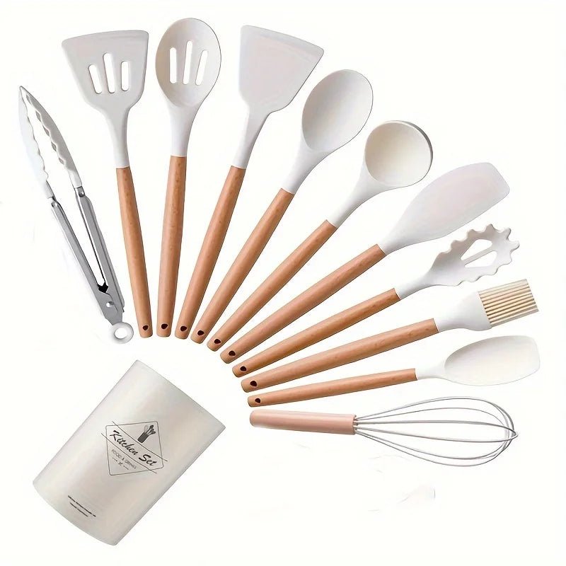 🍳 KitchenWood™ - Le set d’ustensiles qui révolutionne ta cuisine Donne du style à ta cuisine tout en la rendant ultra fonctionnelle ! - FaciliCasa