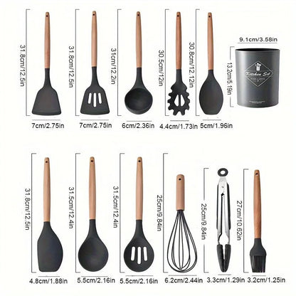 🍳 KitchenWood™ - Le set d’ustensiles qui révolutionne ta cuisine Donne du style à ta cuisine tout en la rendant ultra fonctionnelle ! - FaciliCasa