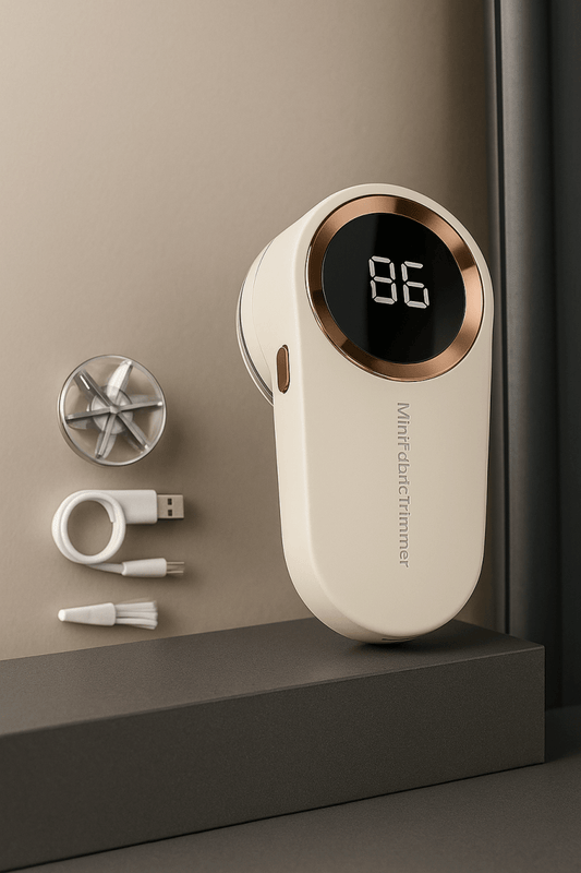 LintXpert™ – Rasoir Anti - Peluches Intelligent à Affichage LED & Batterie Longue Durée - FaciliCasa