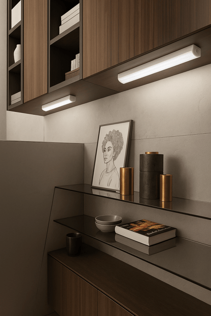 LumiFlex™ – Lampe LED rechargeable, capteur intelligent, lumière automatique sans perçage - FaciliCasa