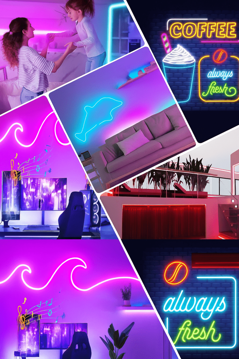 🌈 LumiFlex™ RGB - Bande LED connectée pour une ambiance sur - mesure - FaciliCasa