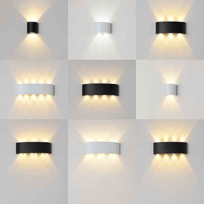 LumiWall™ – Applique Murale LED Étanche IP66 – Éclairage Design & Minimaliste pour Intérieur/Extérieur - FaciliCasa
