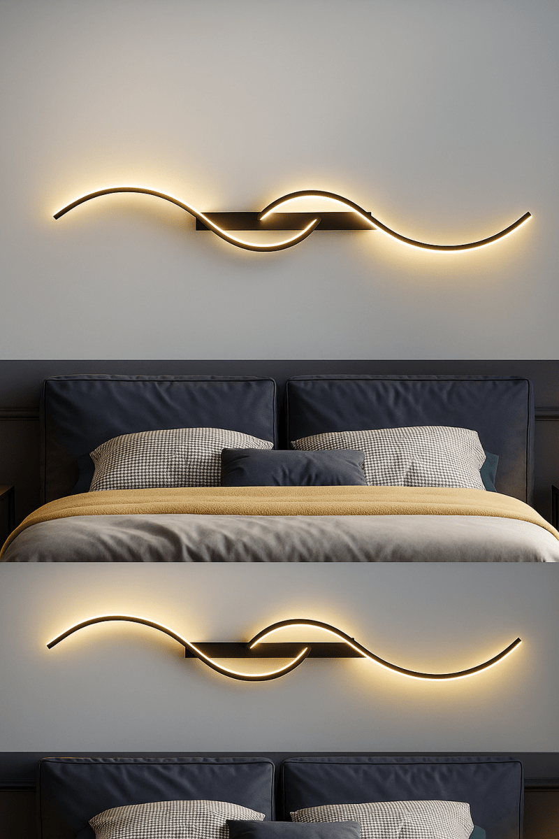 🔥 LumiWave™ - Applique Murale LED Design Ondulé - L’élégance moderne qui transforme vos murs - FaciliCasa