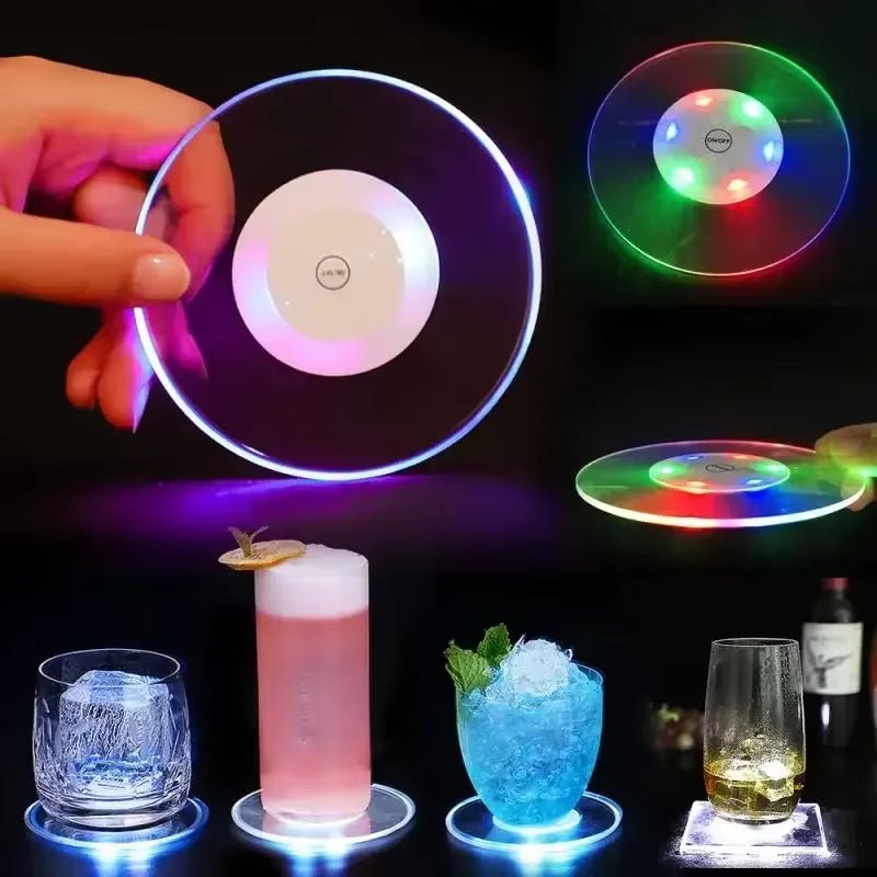 🔥 LumoCoaster™ – Sous - verre LED lumineux pour des soirées qui brillent de mille feux ! - FaciliCasa