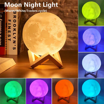 🌕 LunaGlow™ – Veilleuse lune 3D LED – Une touche magique pour vos nuits - FaciliCasa