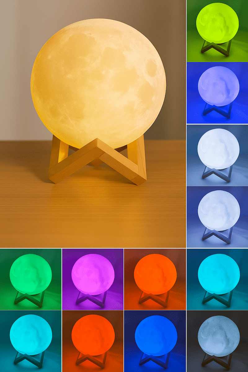 🌕 LunaGlow™ – Veilleuse lune 3D LED – Une touche magique pour vos nuits - FaciliCasa