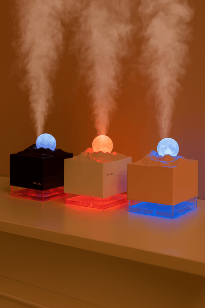 LuneZen™ – Humidificateur LED & Diffuseur d’Arômes pour une Ambiance Relaxante à la Maison - FaciliCasa