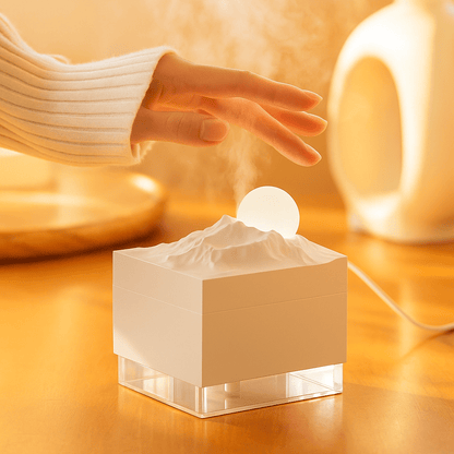 LuneZen™ – Humidificateur LED & Diffuseur d’Arômes pour une Ambiance Relaxante à la Maison - FaciliCasa