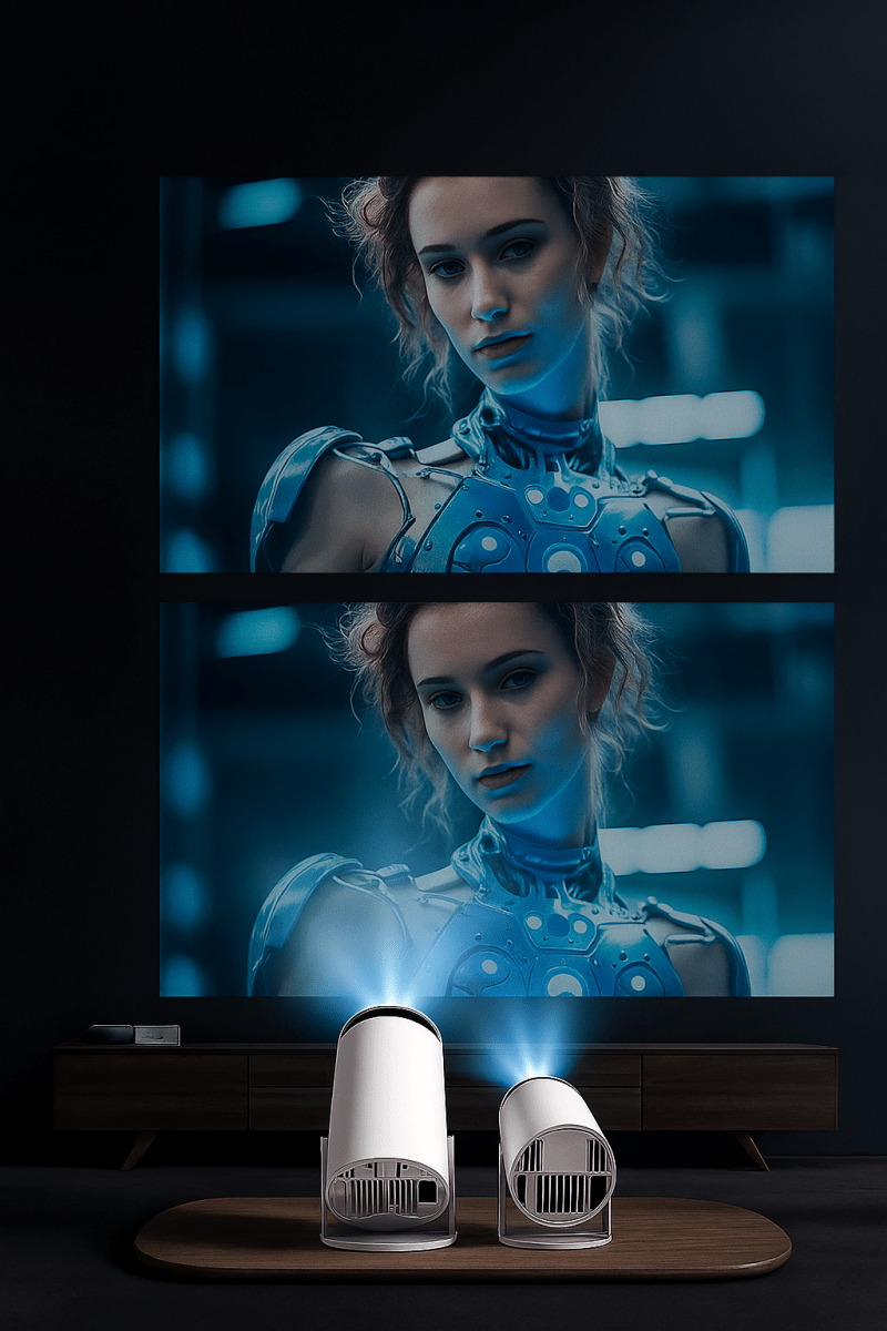 Magcubic HY300 Pro – Mini Projecteur 4K Android WiFi6 & Bluetooth | Home Cinéma Ultra - Compact et Puissant - FaciliCasa