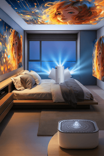 Magcubic HY300 Pro – Mini Projecteur 4K Android WiFi6 & Bluetooth | Home Cinéma Ultra - Compact et Puissant - FaciliCasa