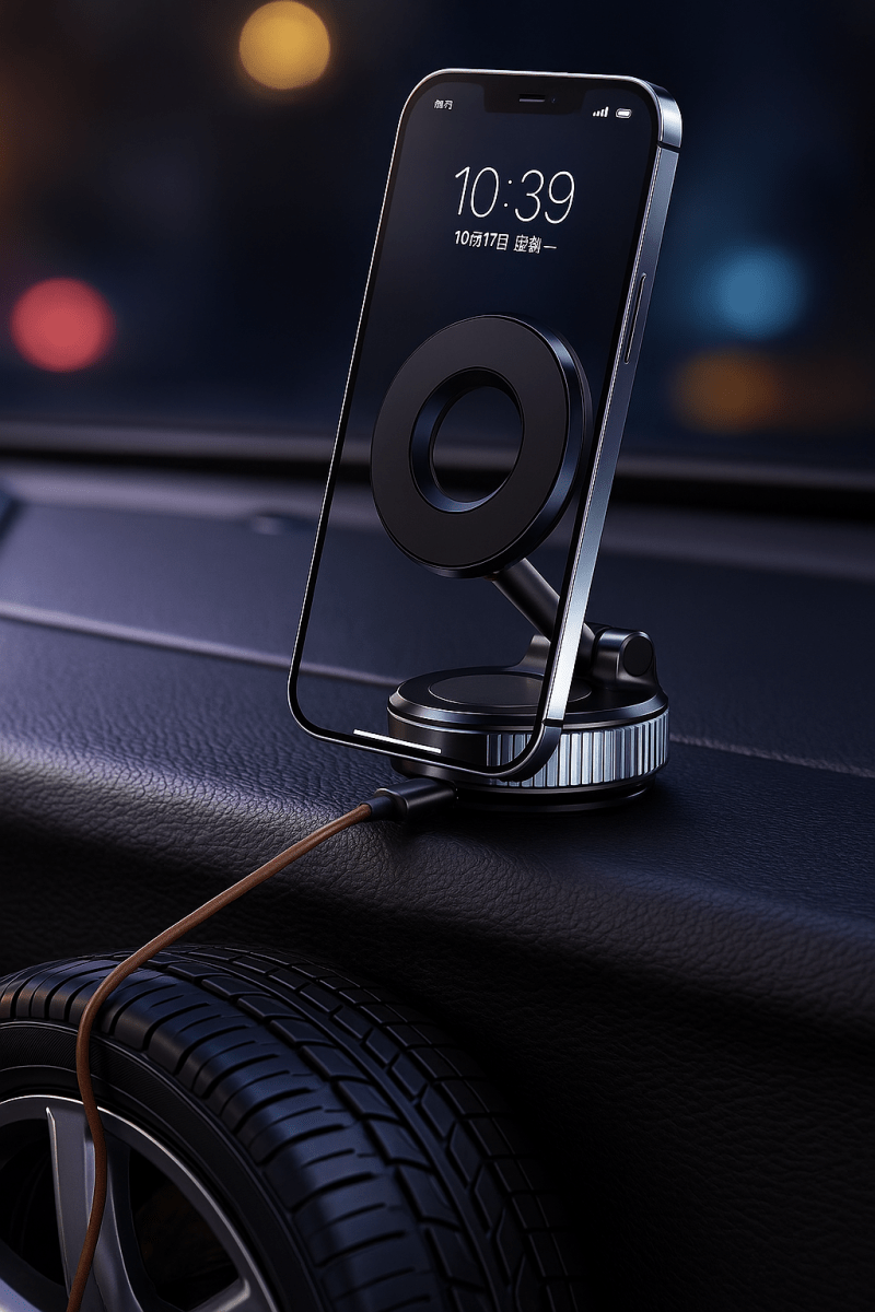 MagnetoGrip™ - Support Téléphone Voiture 360° Ultra - Fixation & Polyvalence Totale - FaciliCasa