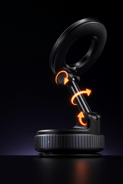 MagnetoGrip™ - Support Téléphone Voiture 360° Ultra - Fixation & Polyvalence Totale - FaciliCasa