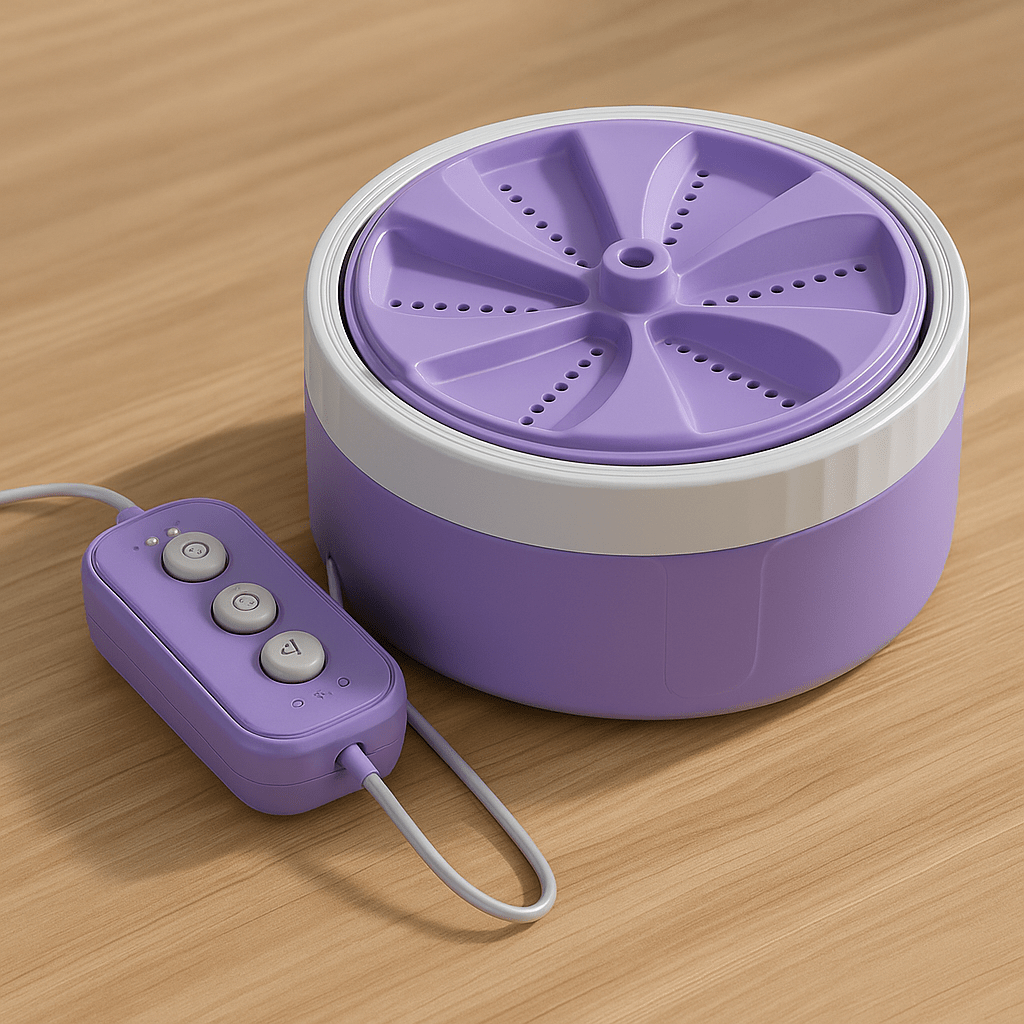 💜 MiniTurboWash™ – Lave où tu veux, quand tu veux Mini machine à laver USB portable – Idéale pour vêtements, vaisselle, voyages et petits espaces - FaciliCasa