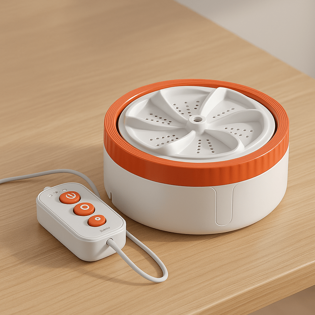 💜 MiniTurboWash™ – Lave où tu veux, quand tu veux Mini machine à laver USB portable – Idéale pour vêtements, vaisselle, voyages et petits espaces - FaciliCasa