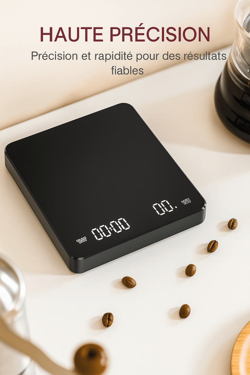 NutriScale™ - Balance de Cuisine Électronique Rechargeable, Haute Précision & Design Compact - FaciliCasa
