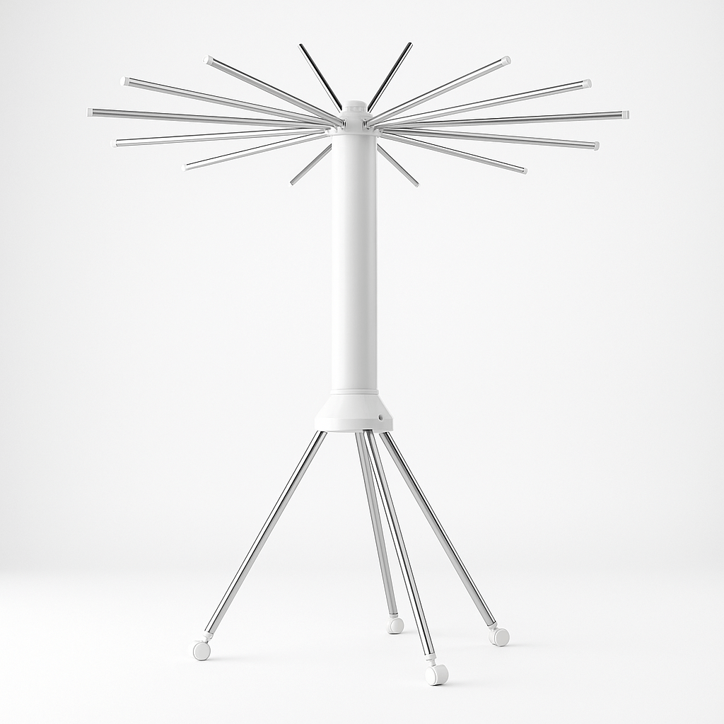 🟡 OctoDry™ - Étendoir à linge pliable rotatif grande capacité pour intérieur et balcon - FaciliCasa