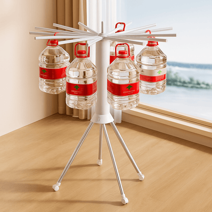 🟡 OctoDry™ - Étendoir à linge pliable rotatif grande capacité pour intérieur et balcon - FaciliCasa