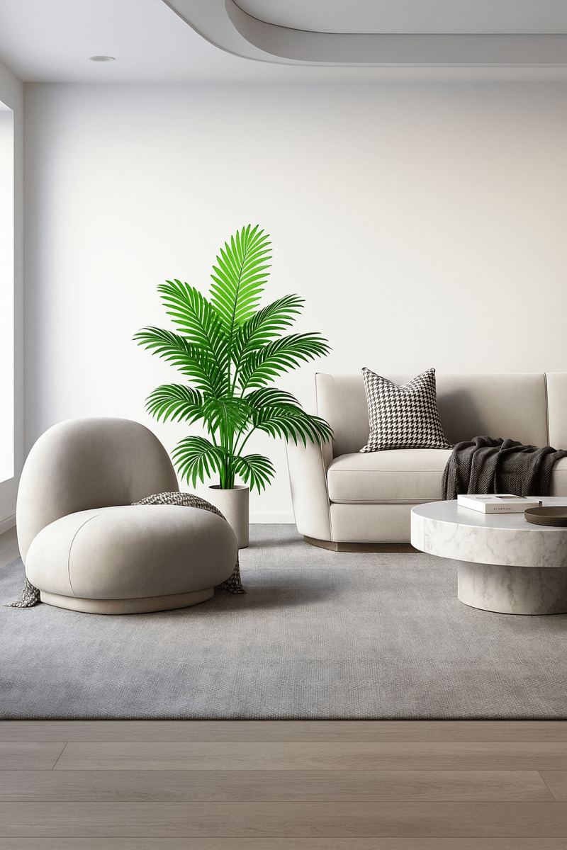 PalmaDecor™ – Palmier en Plastique Vert XXL | Déco Jungle Chic pour Maison, Salon ou Terrasse - FaciliCasa