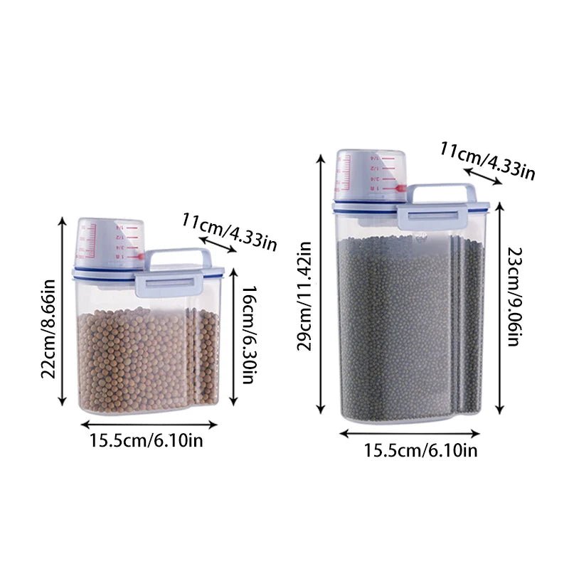 🍽️ PetStorage Pro™ – Récipient hermétique pour croquettes, grande capacité, design pratique pour chiens & chats - FaciliCasa