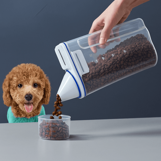 🍽️ PetStorage Pro™ – Récipient hermétique pour croquettes, grande capacité, design pratique pour chiens & chats - FaciliCasa
