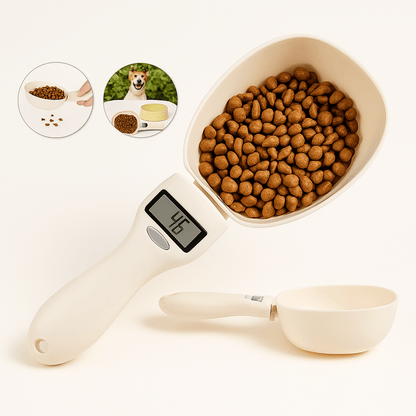PetWeigh™ - Cuillère Balance Digitale pour Croquettes Animales | Précision & Confort au Quotidien - FaciliCasa