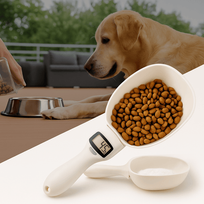 PetWeigh™ - Cuillère Balance Digitale pour Croquettes Animales | Précision & Confort au Quotidien - FaciliCasa