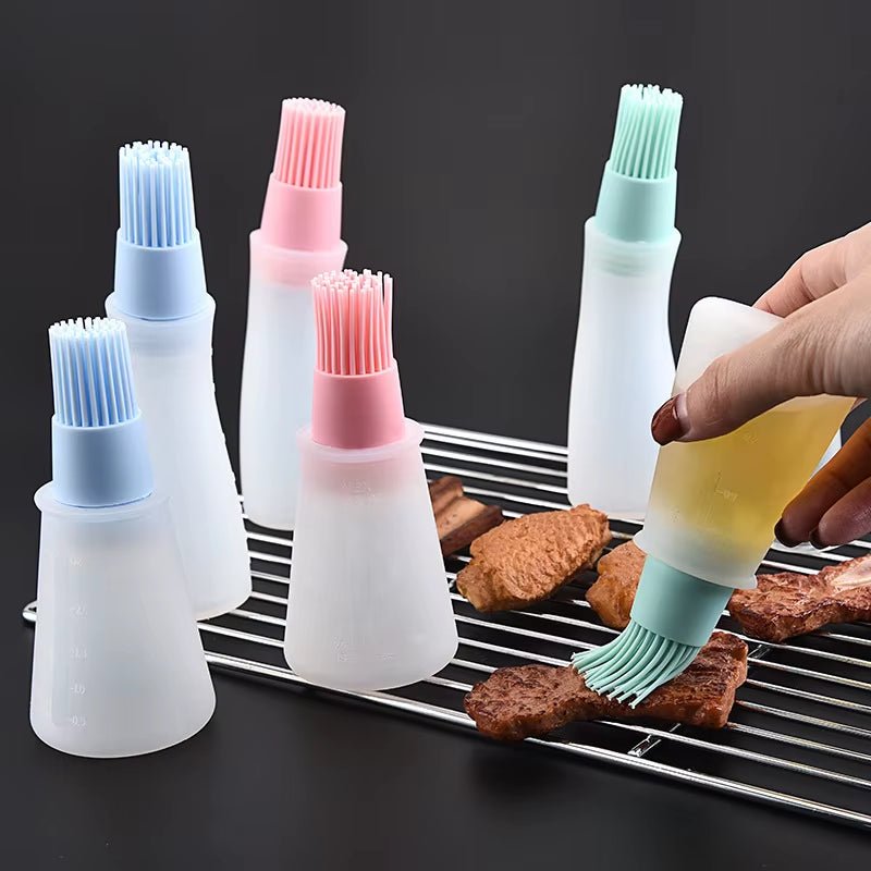 PinceauDose™ - Brosse à Huile et Sauce 2 - en - 1 pour Cuisine, BBQ et Cuisson Facile - FaciliCasa
