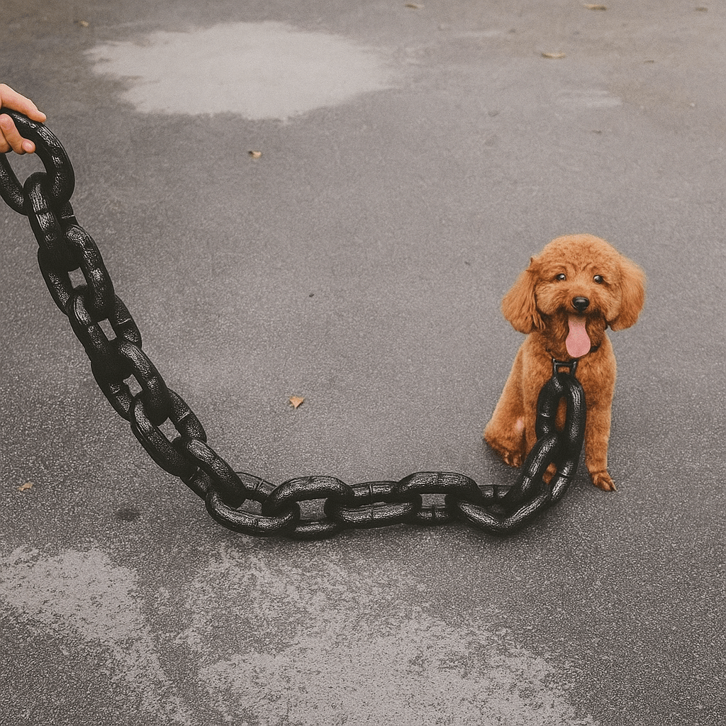 🐕 PitouLink™ – Laisse design effet chaîne en fer pour chiens stylés & costauds - FaciliCasa