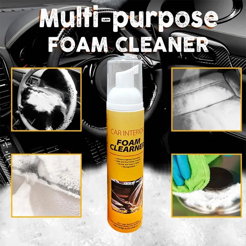 💥 PowerFoam™ - Mousse nettoyante multi - usages ultra efficace pour voiture, maison, cuir, plastique et surfaces difficiles - FaciliCasa