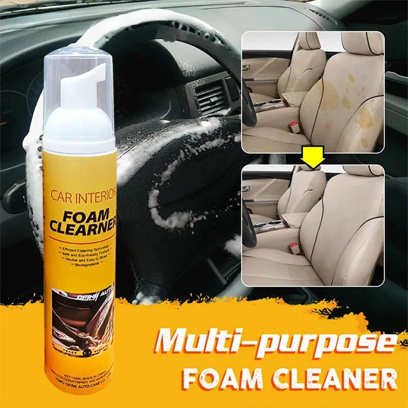 💥 PowerFoam™ - Mousse nettoyante multi - usages ultra efficace pour voiture, maison, cuir, plastique et surfaces difficiles - FaciliCasa