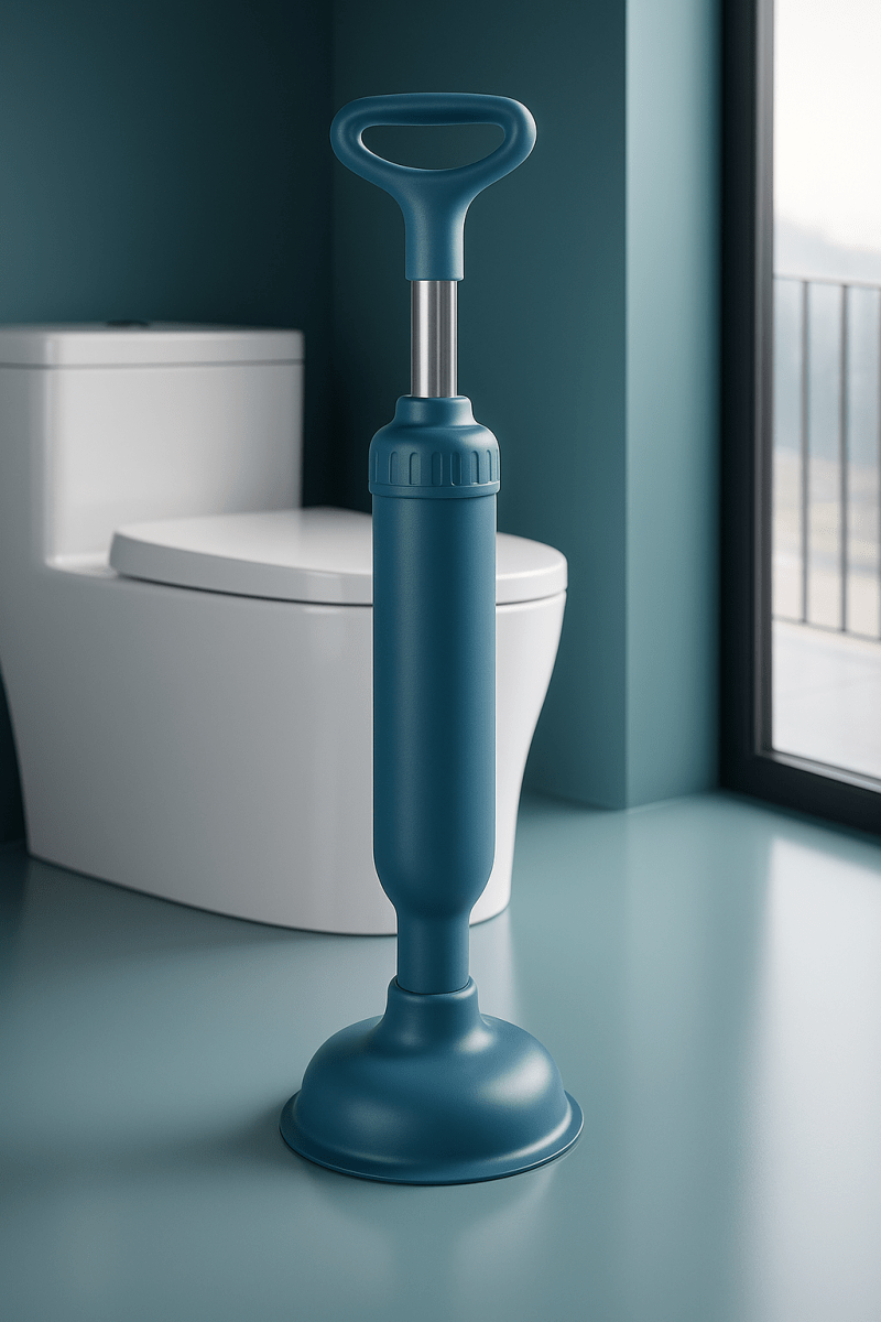 PowerPlunge™ – Déboucheur WC Haute Pression Réutilisable | Piston en Silicone Puissant & Ergonomique - FaciliCasa