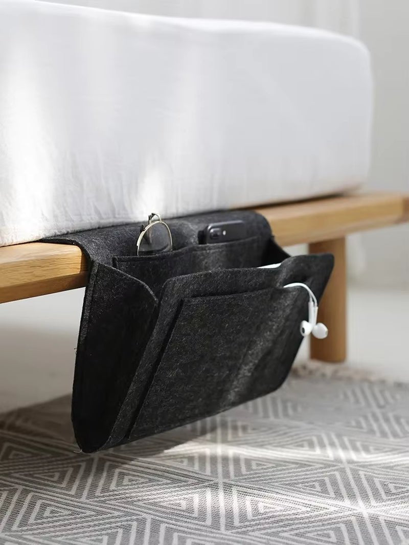 BedPocket™ – Sac de Rangement Suspendu en Feutre – Organisation Parfaite au Lit, Canapé ou Dortoir - FaciliCasa
