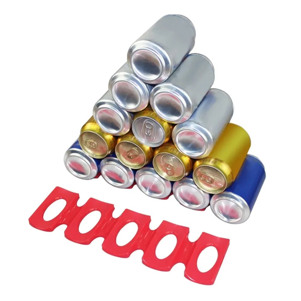 Red Silicone Fridge Can Beer Wine Bottle Rack Holder Mat Stacking Tidy Tool Kitchen Gadgets Silicone Can Holder Mat Organizer - FaciliCasa