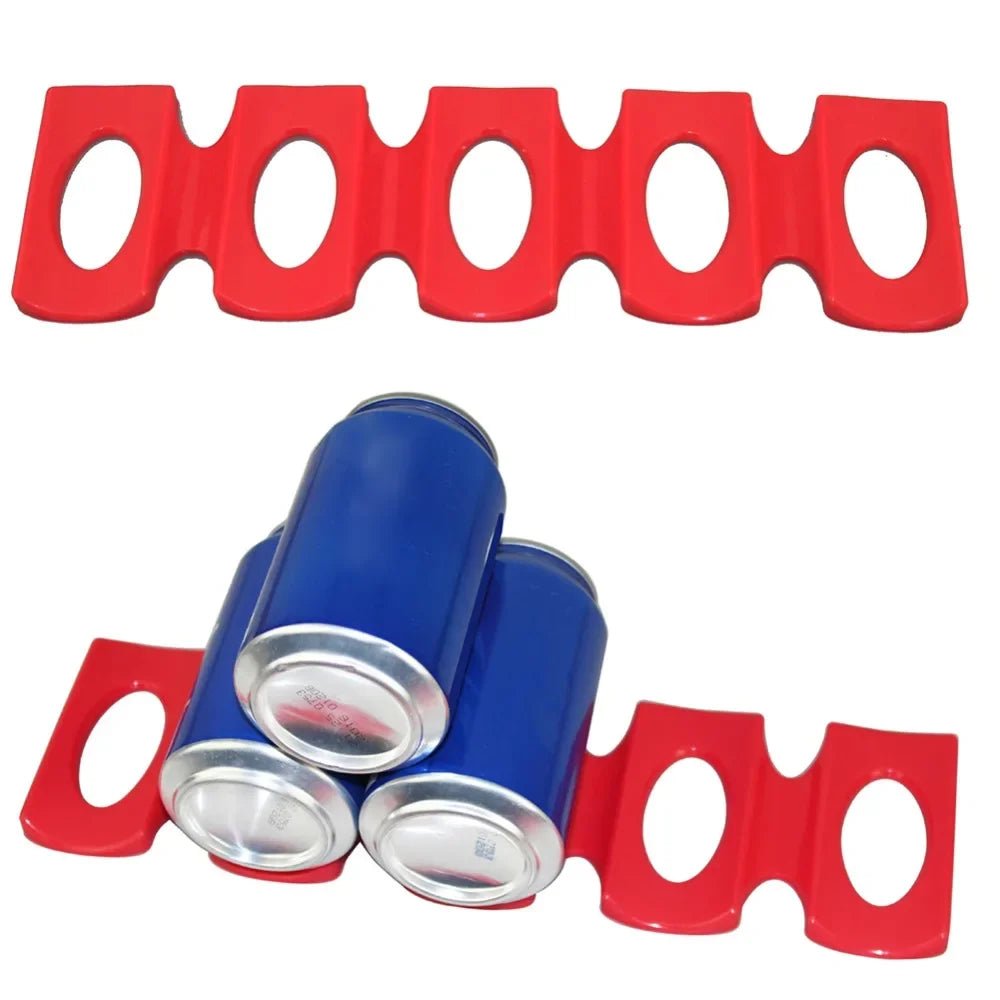 Red Silicone Fridge Can Beer Wine Bottle Rack Holder Mat Stacking Tidy Tool Kitchen Gadgets Silicone Can Holder Mat Organizer - FaciliCasa