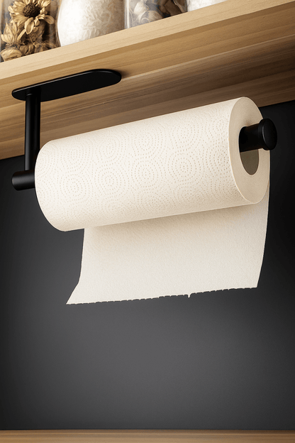 🧻 RollFix™ – Support Adhésif Polyvalent pour Papier et Serviettes | Gain de Place & Sans Perçage - FaciliCasa