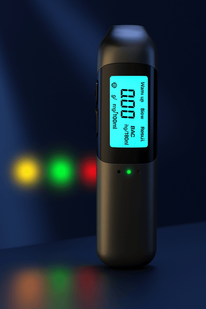 SafeBreath™ – Éthylotest Portable LED Haute Précision Sans Contact, Test d'Alcool Fiable en Quelques Secondes - FaciliCasa