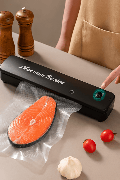 SealFresh™ – Machine de Mise Sous Vide Automatique - Conservez Vos Aliments 5x Plus Longtemps - FaciliCasa