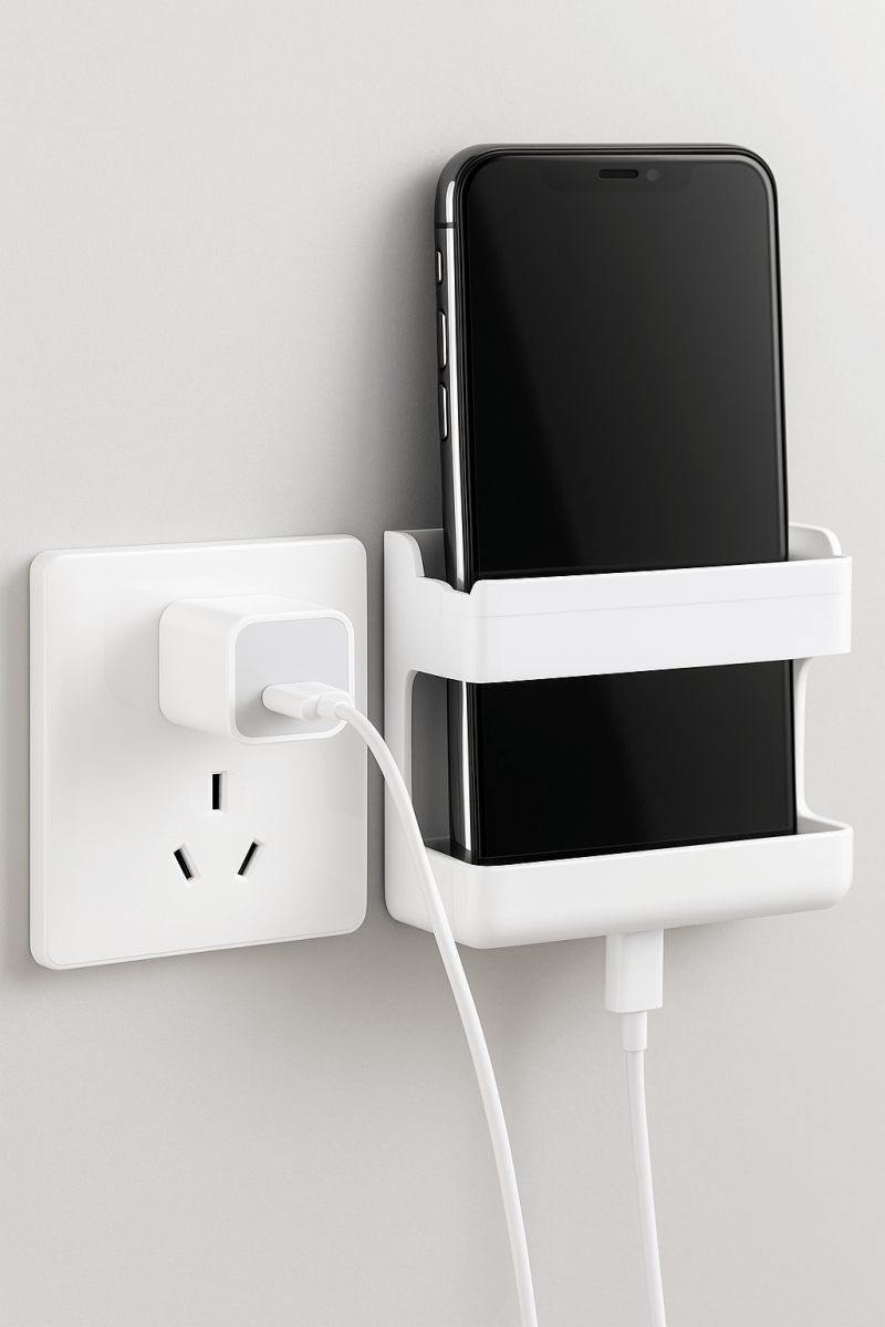 SmartHolder™ - Organiseur mural sans perçage pour télécommandes et téléphones, gain de place garanti - FaciliCasa