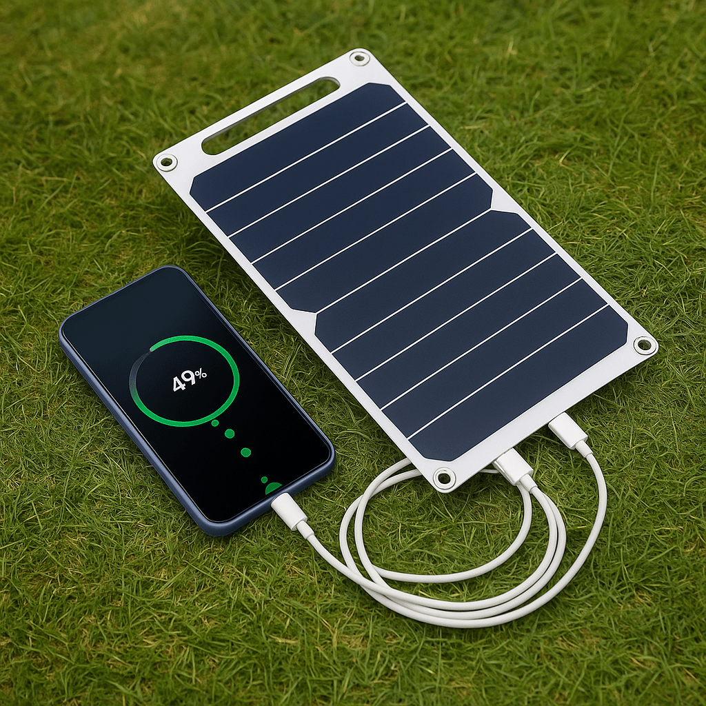 🔋 SolarGo™ – Panneau Solaire USB 30W Étanche – Recharge éco, partout, tout le temps - FaciliCasa