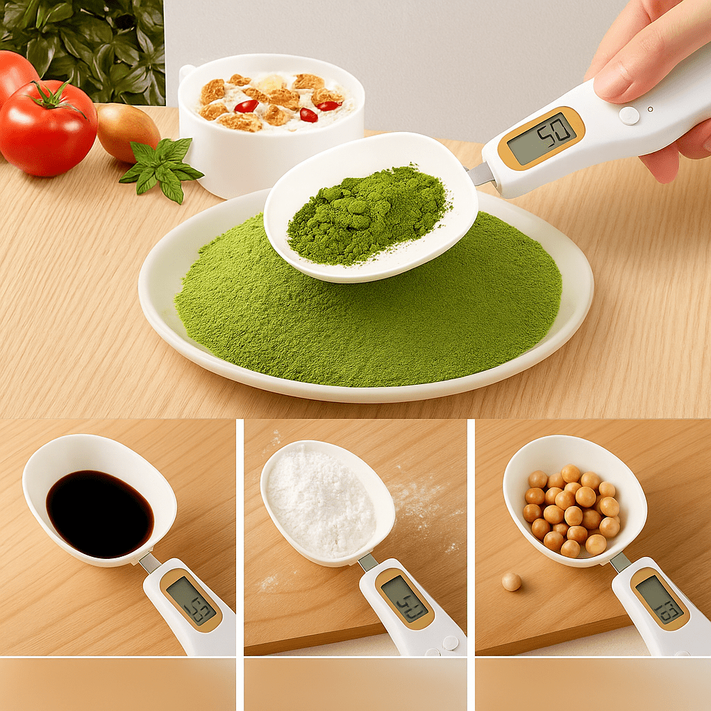 SpoonBalance™ – Cuillère Balance Électronique LCD Précise 0.1g pour Cuisine et Alimentation Animale - FaciliCasa