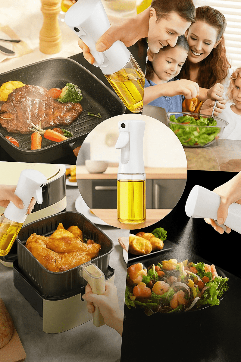 🧴 SprayChef™ – Pulvérisateur d’Huile Rechargeable pour Cuisson Saine et Maîtrisée - FaciliCasa