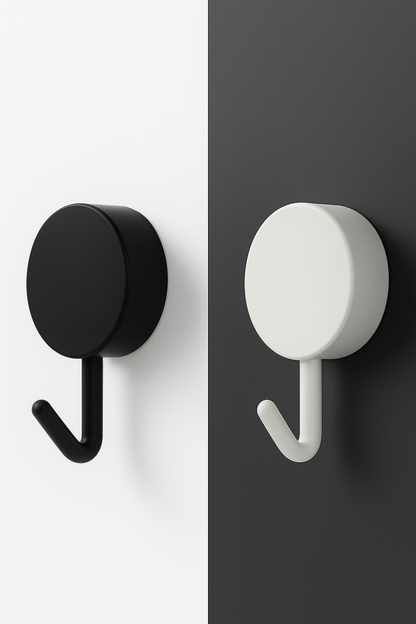 StickieHook™ – Crochets Muraux Auto - Adhésifs Sans Perçage (Lot de 10) pour Cuisine, Salle de Bain, Entrée ou Bureau - FaciliCasa