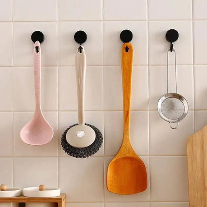 StickieHook™ – Crochets Muraux Auto - Adhésifs Sans Perçage (Lot de 10) pour Cuisine, Salle de Bain, Entrée ou Bureau - FaciliCasa