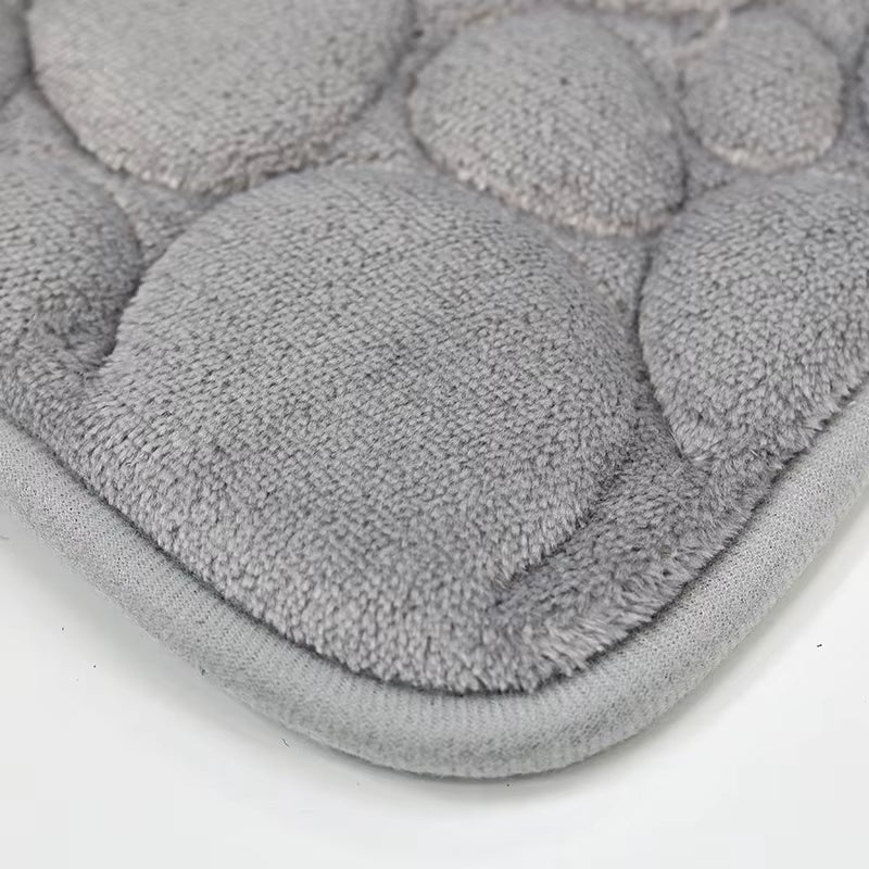 🛁 StoneSoft™ – Ensemble de Tapis de Bain 3 Pièces – Confort Antidérapant & Style Élégant - FaciliCasa